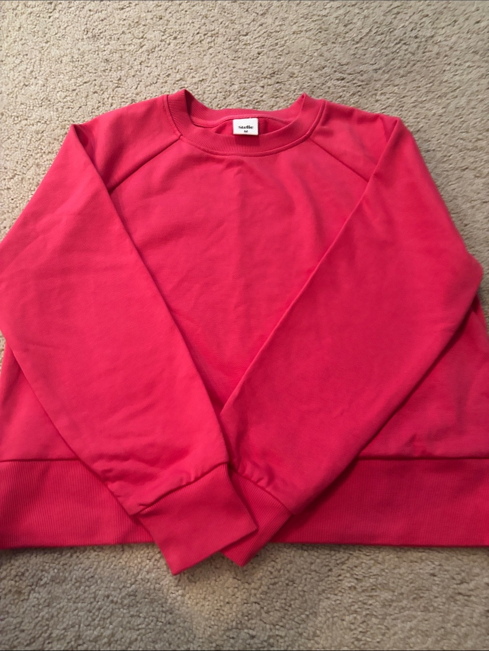 NWOT Stelle Crewneck Sweatshirt in Bright Pink